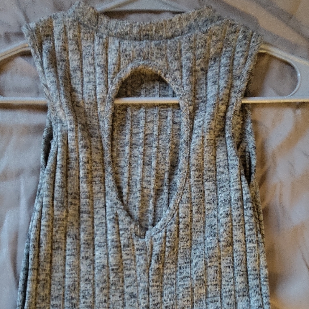Style Rack Gray Ribbed Midi Dress - Picture 3 of 3
